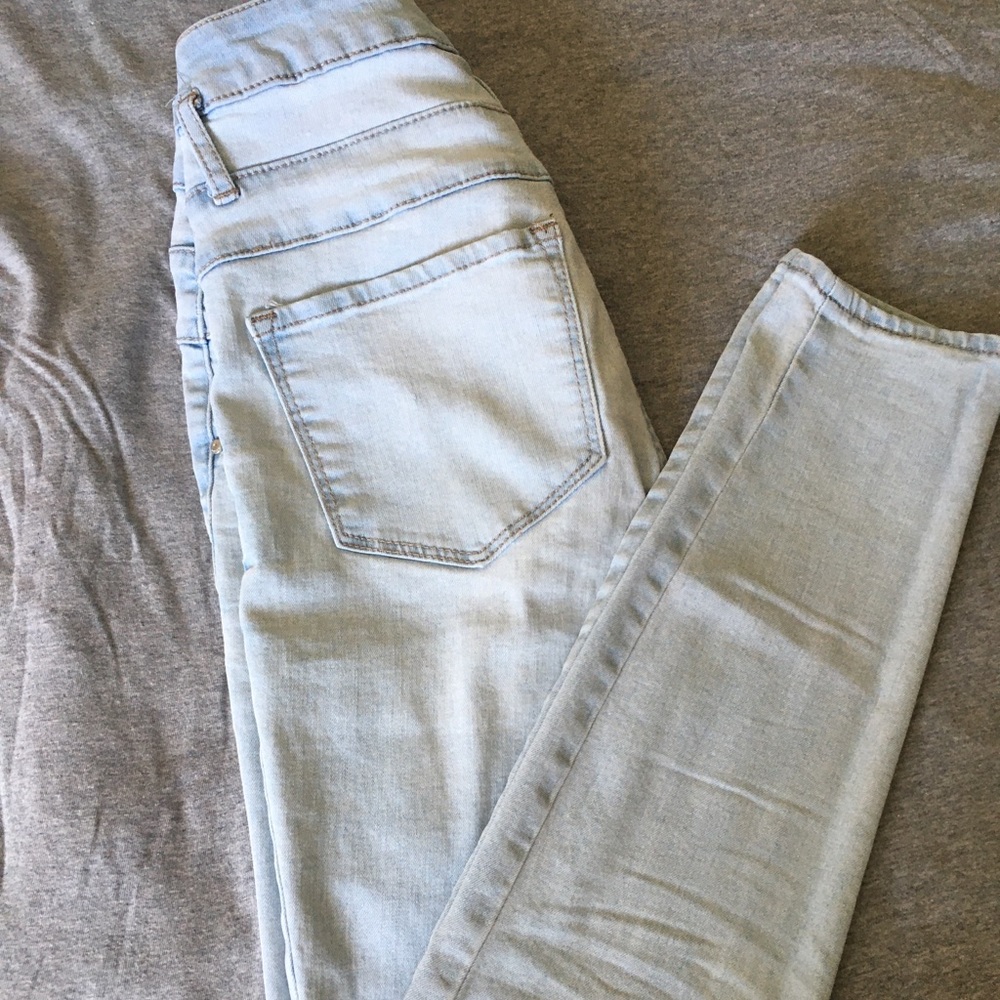 Hugh waist jeans, light wash